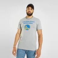 Koszulki męskie - NEW ERA T-SHIRT SS NBA LOGO GOLDEN STATE WARRIORS LIGHT GREY - New Era - miniaturka - grafika 1