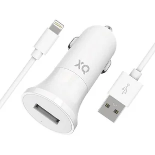 Xqisit ładowarka USB 2.4A biały + kabel Lightning | - Ładowarki do telefonów - miniaturka - grafika 1