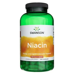 Swanson, Niacyna (Witamina B3) 500 mg, 250 kaps. - Witaminy i minerały - miniaturka - grafika 1