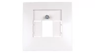 Gniazdka elektryczne - Berker Kwadrat kremowy płytka do gniazda głośnikowego B_5310338982 - miniaturka - grafika 1