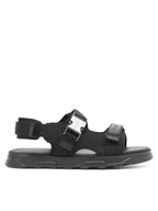 Sandały męskie - Badura Sandały MOTTU-01 MI08 Czarny - miniaturka - grafika 1