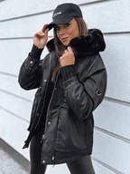 Kurtki damskie - Kurtka damska TURTI czarna Dstreet TY3307-XXL - miniaturka - grafika 1