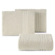 Ręczniki - Ręcznik SEBA 70x140 cm beżowy bordiura pasy bawełna 480 g/m² - miniaturka - grafika 1