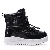 Buty dla dziewczynek - Śniegowce Leaf Nickby LNICK201K Czarny - miniaturka - grafika 1