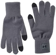 Rękawiczki - Under Armour Męskie rękawice termiczne UA Halftime, super miękkie, prążkowane rękawiczki termiczne, odprowadzające pot, rękawice sportowe z technologią ekranu dotykowego - miniaturka - grafika 1