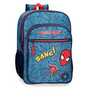 Plecaki szkolne i tornistry - Marvel Spiderman Denim plecak szkolny, podwójny, czerwony, 31 x 42 x 13 cm, poliester 16,93 l - miniaturka - grafika 1