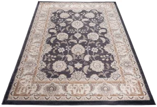 Antracytowy dywan w stylu retro M3-F79 - Dywany - miniaturka - grafika 1