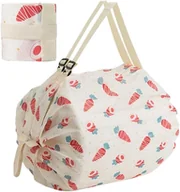 Torby i wózki na zakupy - Składane torby na zakupy Składane torby wielokrotnego użytku na zakupy – wytrzymały nylonowy organizer do torby podróżnej o dużej pojemności - miniaturka - grafika 1