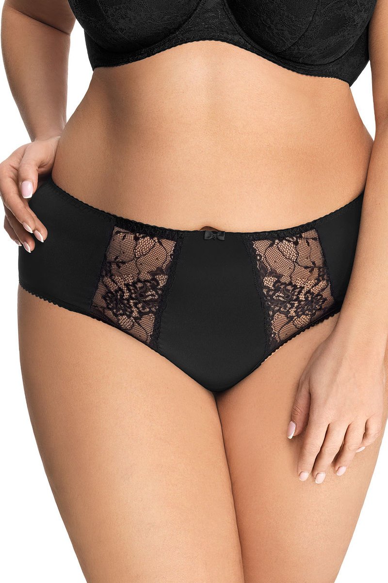 Gorsenia K358 Blanca czarny 3XL Majtki figi