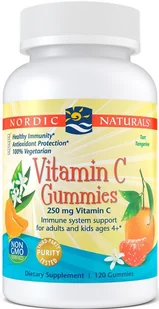 Nordic Naturals Vitamin C Gummies mandarynkowe (120 żelek) Nordic Naturals - Witaminy i minerały - miniaturka - grafika 1