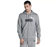 Bluzy męskie - PUMA Męska bluza z kapturem Ess+ 2 Col Fz Fl Sweat - miniaturka - grafika 1