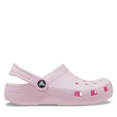 Buty dla dziewczynek - Klapki Crocs Classic Clog K 206991 Różowy - miniaturka - grafika 1