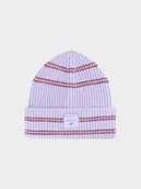 Czapki dla dzieci - 4F Czapka zimowa dziewczęca - fioletowa Uniwersalny - miniaturka - grafika 1