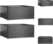 Pokrowce na meble ogrodowe - vidaXL Pokrowce na meble ogrodowe 2 szt. 16 oczek kwadrat 300x300x75cm - Pokrowce ochronne na meble ogrodowe - miniaturka - grafika 1