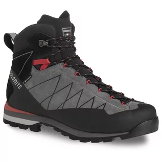 Odzież trekkingowa męska - Buty trekkingowe męskie Dolomite Crodarossa High GTX 2.0 Gunmetal Grey Fiery Red - grafika 1