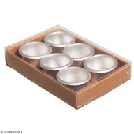 Świeczniki - Świeczniki metalowe - Zestaw 6 szt. - Średnica 2,2 cm - miniaturka - grafika 1