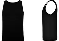 Koszulki męskie - TANK TOP Koszulka Męska Sportowa Na Ramiączka Bawełna ROLY 6545 CZARNA 2XL - miniaturka - grafika 1