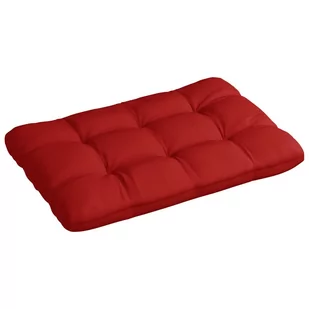 VidaXL Poduszka na paletę, czerwona, 120x80x12 cm, tkanina 314418 VidaXL - Poduszki na krzesła - miniaturka - grafika 1