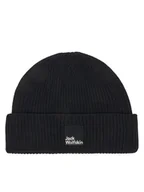 Czapki damskie - Jack Wolfskin Czapka Pergamon 1910701 Czarny - miniaturka - grafika 1