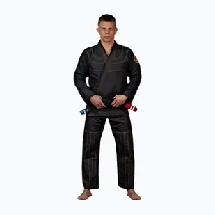 GI do brazylijskiego jiu-jitsu męskie Ground Game Champion 2.0 czarne - Kimona, stroje i obuwie - miniaturka - grafika 1