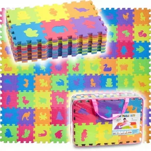 PUZZLE PIANKOWE MATA EDUKACYJNA ZWIERZĘTA 144 EL. - Puzzle - miniaturka - grafika 1