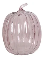 Figurki dekoracyjne - EWAX, Szklana dynia HC195255CC-O, różowa, duża - miniaturka - grafika 1