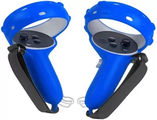 KOMPLET: Ochronka do kontrolerów + uchwyt do Oculus Quest 2 - Niebieski - Etui do tabletów - miniaturka - grafika 1