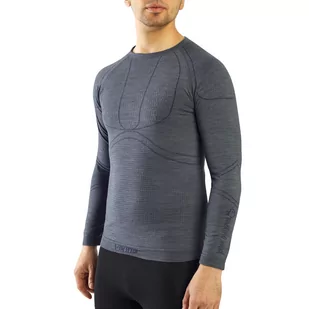 Viking, Bielizna męska, Lan Man Longsleeve, szara, Rozmiar M - Pozostała odzież narciarska - miniaturka - grafika 1