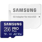 Karty pamięci - Karta pamięci Samsung Micro SDXC PRO Plus 256GB UHS-I U3 (180R/130W + SD adapter (MB-MD256SA/EU) - miniaturka - grafika 1
