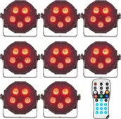 Lampy studyjne - ZESTAW ADJ Mega TriPar Profile Max Płaski Reflektor PAR+ Pilot LED RC2 nowy - miniaturka - grafika 1