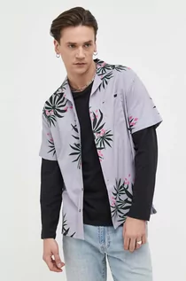 Koszule męskie - Billabong koszula bawełniana męska kolor fioletowy regular - grafika 1