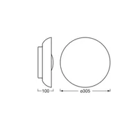 Lampy sufitowe - OSRAM Lampa sufitowa ORBIS MILAN, możliwość ściemniania, biały / opal, metal - miniaturka - grafika 1