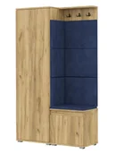 Meble do przedpokoju - Zestaw mebli do przedpokoju dąb craft + granat T4-N53 - miniaturka - grafika 1