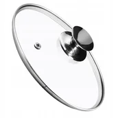 Pokrywki - Pokrywa żaroodporna ze srebrnym uchwytem Salerno 26 cm - miniaturka - grafika 1