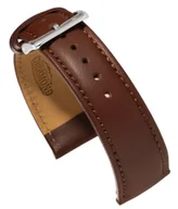 Akcesoria do zegarków - Skórzany pasek do zegarka 220mm Chermond A255.18 ciemnobrązowy - miniaturka - grafika 1