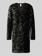 Sukienki - Sukienka koktajlowa z cekinami model ‘ELLE’ - miniaturka - grafika 1