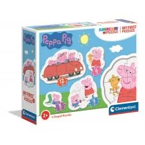 Clementoni Moje Pierwsze Puzzle Peppa Pig - - Puzzle - miniaturka - grafika 1