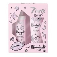 Zestawy perfum damskich - 7DAYS Illuminate Me Rose Girl Zestaw Upominkowy Mleczko do ciała 150 ml i Perfumowana mgiełka do ciała i włosów 180 ml - miniaturka - grafika 1