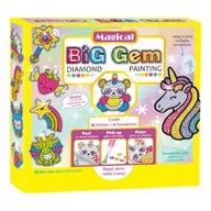 Zabawki kreatywne - Askato Wyklejanie diamencikami - jednorożce - miniaturka - grafika 1