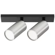 Lampy sufitowe - Reflektorowa lampa sufitowa Focus S C051CL-U-02BS Maytoni srebrna czarna - miniaturka - grafika 1