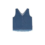 Koszulki i topy damskie - Wrangler Damska koszulka z dżinsu, Mid Indigo, średnia, Mid Indigo, M - miniaturka - grafika 1