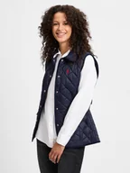 Kamizelki damskie - Polo Ralph Lauren Damska pikowana kamizelka Kobiety niebieski jednolity, S - miniaturka - grafika 1