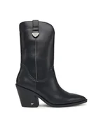 Botki damskie - Pepe Jeans Kowbojki Gina Western W PLS500017 Czarny - miniaturka - grafika 1