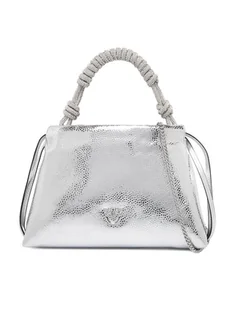 PINKO Torebka Mini Clutch+Manico SP Al 25-26 PLTT 105908 A2WD Srebrny - Torebki damskie PINKO Torebka Mini Clutch+Manico SP Al 25-26 PLTT 105908 A2WD Srebrny - Torebki damskie - miniaturka - grafika 1