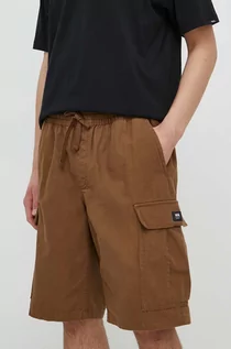 Spodenki męskie - Vans szorty bawełniane kolor brązowy - grafika 1