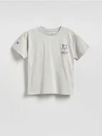 Koszulki dla dziewczynek - Reserved - T-shirt Kuromi - jasnoszary - miniaturka - grafika 1