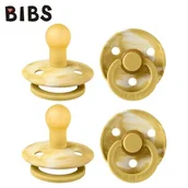 Smoczki uspokajające - BIBS TIE DIY COLLECTION 2-PACK MUSTARD IVORY &amp MUSTARD IVORY S Smoczek Uspokajający kauczuk Hevea 5713795221592 - miniaturka - grafika 1
