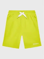 Spodenki damskie - Timberland Szorty sportowe T24C13 S Żółty Regular Fit - miniaturka - grafika 1