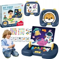 Zabawki interaktywne dla dzieci - Tablica Magnetyczna Edukacyjna Ścieralna Akcesoria - miniaturka - grafika 1