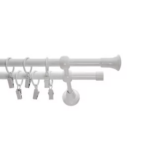 Karnisz kuty 16 mm biały 2 TRIO 200 cm atena - Karnisze - miniaturka - grafika 1